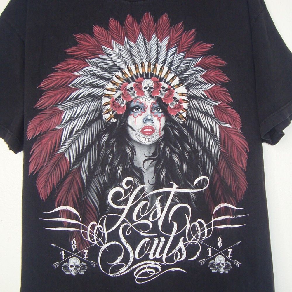 187 Street Society Burning Bridges LOST SOULS Short Sleeve Graphic Tee Size XXL